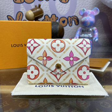 ルイヴィトン LOUISVUITTON 057-M83623R 2024年最新入荷 ポルトフォイユ ヴィクトリーヌ 三つ折り短財布 ショートウォレット 小銭入れ付き