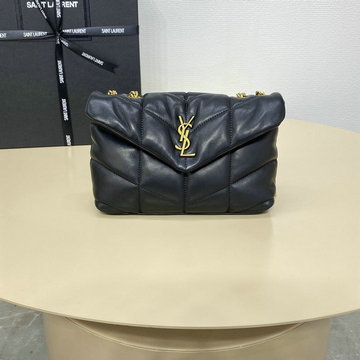 イヴサンローラン Saint laurent YSL 057-YSL759337JBK 2024年最新入荷 パファー メッセンジャーバッグ クロスボディバッグ 斜め掛け ショルダーバッグ