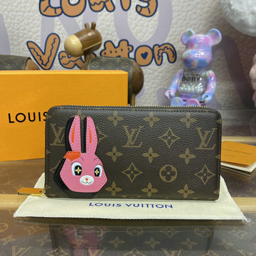 ルイヴィトン LOUISVUITTON 057-M83689 2024年最新入荷 ジッピー ウォレット ラウンドファスナー長財布 ロングウォレット カード入れ 札入れ