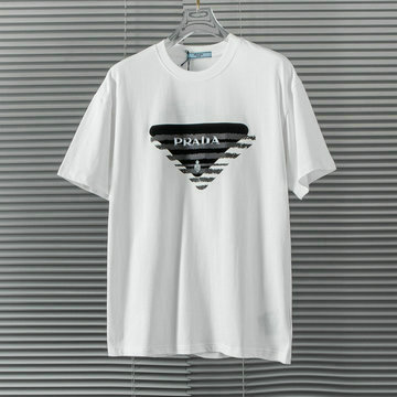 商品名称：プラダ PRADA  MS-TDPD24013 2024年最新入荷 Tシャツ 半袖 ショートスリーブ スウェットシャツ 短袖 クルーネック トップス レジャーシャツ