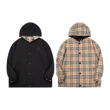 商品名称：バーパリー BURBERRY MS-WTBR24008 2024年最新入荷 リバーシブル ロングスリーブ フーデッドジャケット ファスナー開閉式 パーカー トップスコート