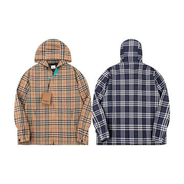 商品名称：バーパリー BURBERRY MS-WTBR24010 2024年最新入荷 ロングスリーブ フーデッドジャケット ファスナー開閉式 パーカー トップスコート 長袖 アウターコート