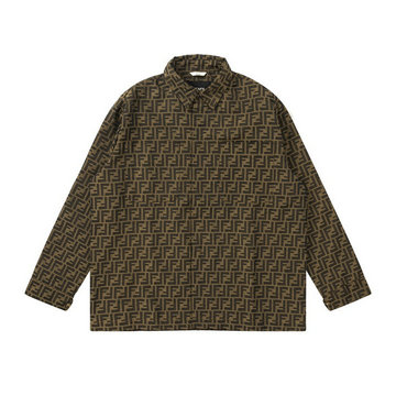 フェンディ FENDI MS-WTFD24003  2024年最新入荷 ロングスリーブ ポロシャツ ジャケット ボタン開閉式 パーカー トップスコート 長袖 アウターコート