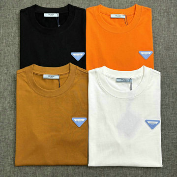 プラダ PRADA MS-TDPD24014 2024年最新入荷 Tシャツ 半袖 ショートスリーブ スウェットシャツ 短袖 クルーネック トップス レジャーシャツ