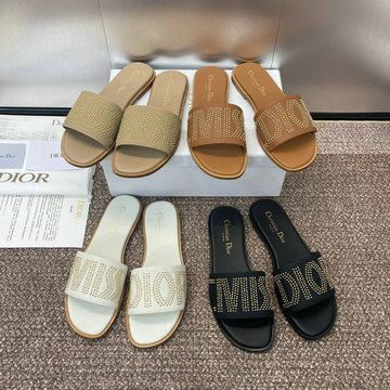 商品名称：クリスチャンディオール CHRISTIAN DIOR 26-CDJ24006 2024年最新入荷 ミス ディオール Dウェイ スライド フラットミュール サンダル レディース スリッパ