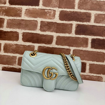グッチ GUCCI 057-GG446744PQL 2024年最新入荷 GGマーモント 斜め掛け ョルダーバッグ フラップバッグ クロスボディバッ