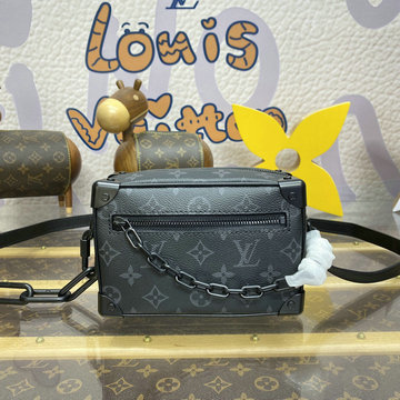 ルイヴィトン LOUISVUITTON 057-M44735 2019年最新入荷 ソフトトランク 斜め掛け ショルダーバッグ モノグラム エクリプス 黒