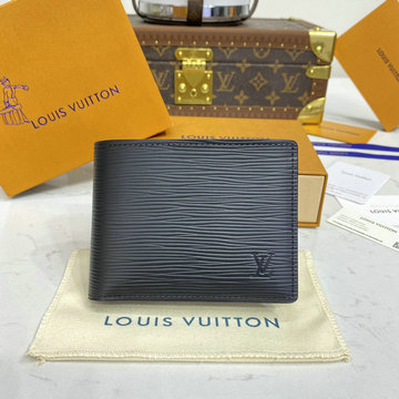 商品名称：ルイヴィトンLOUIS VUITTON 057-M60662　2018年新作 ポルトフォイユ ミュルティプル 二つ折り短財布 エピレザー 黒