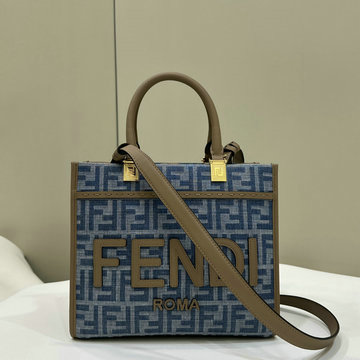 フェンディ FENDI 168-FD8BH394BLH 2024年最新入荷 サンシャイン スモール トートバッグ ハンドバッグ トップハンドルバッグ 2way ショルダーバッグ