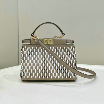 商品名称：フェンディ FENDI 168-FD8BN244BHB 2024年最新入荷 ピーカブー スモール トートバッグ トップハンドルバッグ ハンドバッグ 2way ショルダーバッグ