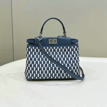 商品名称：フェンディ FENDI 168-FD8BN244BLS 2024年最新入荷 ピーカブー スモール トートバッグ トップハンドルバッグ ハンドバッグ 2way ショルダーバッグ