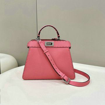 商品名称：フェンディ FENDI 168-FD8BN327LYMH 2024年最新入荷 ピーカブー ISeeU スモール トートバッグ トップハンドルバッグ ハンドバッグ 2way ショルダーバッグ
