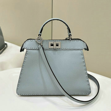 商品名称：フェンディ FENDI 168-FD8BN327LYQL 2024年最新入荷 ピーカブー ISeeU スモール トートバッグ トップハンドルバッグ ハンドバッグ 2way ショルダーバッグ