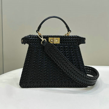 商品名称：フェンディ FENDI 168-FD8BN327MJBK 2024年最新入荷 ピーカブー ISeeU スモール トートバッグ トップハンドルバッグ ハンドバッグ 2way ショルダーバッグ