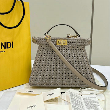 商品名称：フェンディ FENDI 168-FD8BN327MJHS 2024年最新入荷 ピーカブー ISeeU スモール トートバッグ トップハンドルバッグ ハンドバッグ 2way ショルダーバッグ