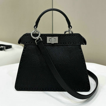 商品名称：フェンディ FENDI 168-FD8BN335LBK 2024年最新入荷 ピーカブー ISeeU ミニ トートバッグ トップハンドルバッグ ハンドバッグ 2way ショルダーバッグ
