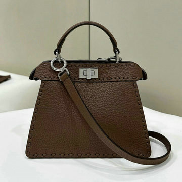 フェンディ FENDI 168-FD8BN335LKF 2024年最新入荷 ピーカブー ISeeU ミニ トートバッグ トップハンドルバッグ ハンドバッグ 2way ショルダーバッグ