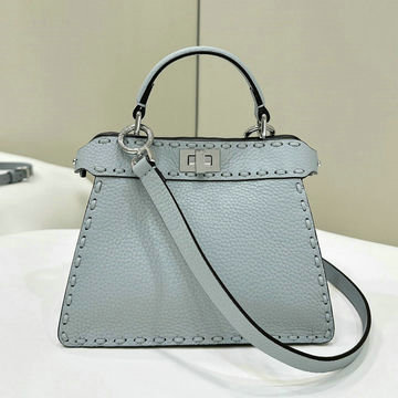 フェンディ FENDI 168-FD8BN335LQL 2024年最新入荷 ピーカブー ISeeU ミニ トートバッグ トップハンドルバッグ ハンドバッグ 2way ショルダーバッグ