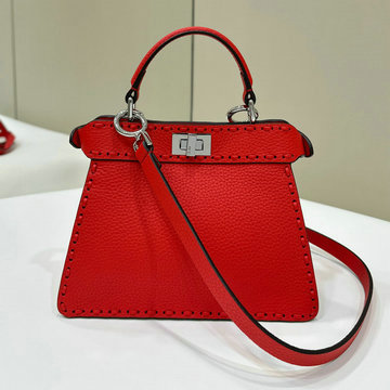 商品名称：フェンディ FENDI 168-FD8BN335LRD 2024年最新入荷 ピーカブー ISeeU ミニ トートバッグ トップハンドルバッグ ハンドバッグ 2way ショルダーバッグ