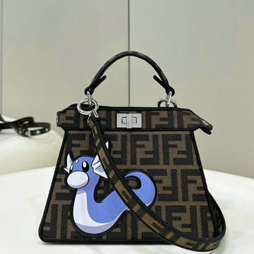 商品名称：フェンディ FENDI 168-FD8BN335YKF 2024年最新入荷 ピーカブー ISeeU プチ トートバッグ トップハンドルバッグ ハンドバッグ 2way ショルダーバッグ