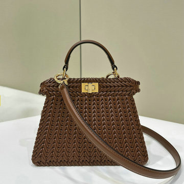 フェンディ FENDI 168-FD8BN335MJKF 2024年最新入荷 ピーカブー ISeeU プチ トートバッグ トップハンドルバッグ ハンドバッグ 2way ショルダーバッグ