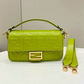 フェンディ FENDI 168-FD8BR600JNG 2024年最新入荷 ミディアム バゲットバッグ トップハンドルバッグ 2way 斜め掛け ショルダーバッグ レディースかばん