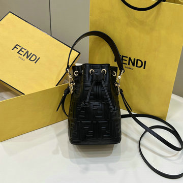 フェンディ FENDI 168-FD8BS010PBK 2024年最新入荷 ミニバッグ モン トレゾール バゲットバッグ 斜め掛け ショルダーバッグ クロスボディバッグ