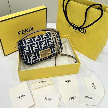 フェンディ FENDI 168-FD8BS017BLB 2024年最新入荷 ミニ バケットバッグ トートバッグ 2way 斜め掛け ショルダーバッグ クロスボディバッグ レディースかばん