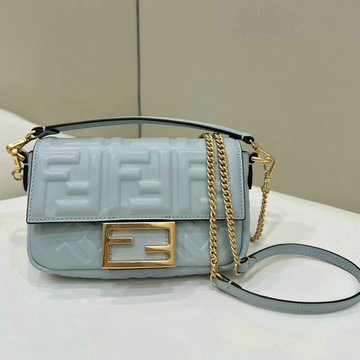 フェンディ FENDI 168-FD8BS017JQL 2024年最新入荷 スモール バゲットバッグ トップハンドルバッグ 2way 斜め掛け ショルダーバッグ レディースかばん