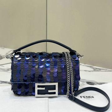 フェンディ FENDI 168-FD8BS017ZBL 2024年最新入荷 ミニ バケットバッグ トートバッグ 2way 斜め掛け ショルダーバッグ クロスボディバッグ