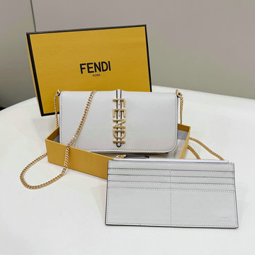 商品名称：フェンディ FENDI 168-FD8BS076PBS  2024年最新入荷 グラフィ 財布内蔵ミニバッグ チェーンウォレット クラッチポーチ FFファブリック ショルダーバッグ