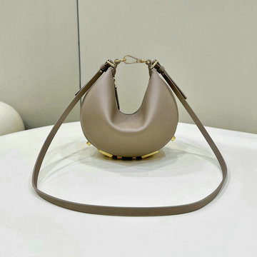フェンディ FENDI 168-FD8BS081PHS 2024年最新入荷 グラフィ ミニバッグ ホーボーバッグ トートバッグ ハンドバッグ 斜め掛け ショルダーバッグ
