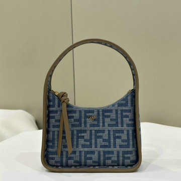 フェンディ FENDI 168-FD8BS094NLH 2024年最新入荷 スモール フェンデッセンス ホーボーバッグ トートバッグ ハンドバッグ 肩掛け ショルダーバッグ