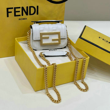 フェンディ FENDI 168-FD8603BS  2024年最新入荷 ナノ バゲット チャーム 斜め掛け ショルダーバッグ クロスボディバッグ 短財布 レディースかばん
