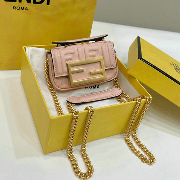 フェンディ FENDI 168-FD8603LF 2024年最新入荷 ナノ バゲット チャーム 斜め掛け ショルダーバッグ クロスボディバッグ 短財布 レディースかばん