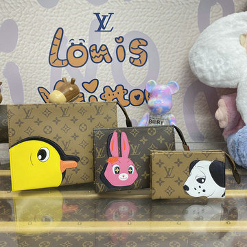 ルイヴィトン LOUISVUITTON 057-M11254 2024年最新入荷 トリオ ポッシュ トワレ 手持ちかばん クラッチポーチ 三つセット クラッチバッグ