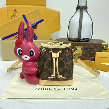 ルイヴィトン LOUISVUITTON 057-M11305 2024年最新入荷 ナノ ノエ 斜め掛け ショルダーバッグ クロスボディバッグ