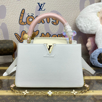 ルイヴィトン LOUISVUITTON 057-M11343D 2024年最新入荷 カプシーヌ MM トップハンドルバッグ トートバッグ 2way ショルダーバッグ クロスボディバッグ