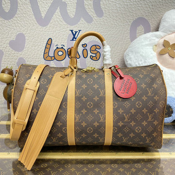ルイヴィトン LOUISVUITTON 057-M11541  2024年最新入荷 キーポル バンドリエール 50 トートバッグ トラベルバッグ ショルダーバッグ 旅行かばん