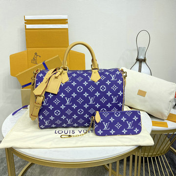 ルイヴィトン LOUISVUITTON 057-M11597 2024年最新入荷 スピーディ P9 バンドリエール 40 トートバッグ ボストンバッグ ショルダーバッグ