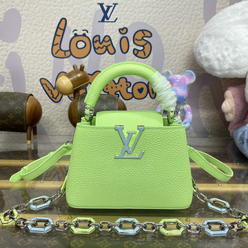 ルイヴィトン LOUISVUITTON 057-M24683 2024年最新入荷 カプシーヌ ミニ トップハンドルバッグ トートバッグ 2way ショルダーバッグ クロスボディバッグ