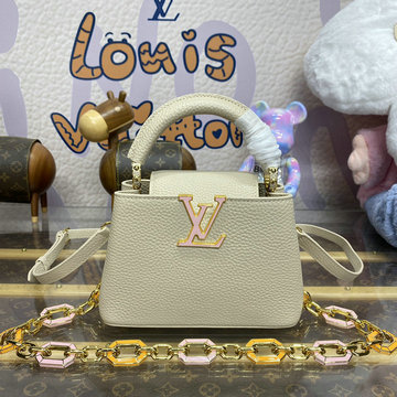 商品名称：ルイヴィトン LOUISVUITTON 057-M24683M  2024年最新入荷 カプシーヌ ミニ トップハンドルバッグ トートバッグ 2way ショルダーバッグ クロスボディバッグ