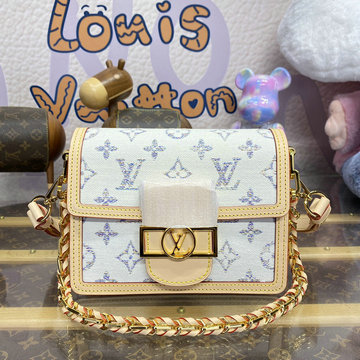 商品名称：ルイヴィトン LOUISVUITTON 057-M24841 2024年最新入荷 ドーフィーヌ MINI 斜め掛け ショルダーバッグ クロスボディバッグ モノグラム マカサー キャンバス