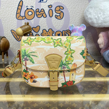 ルイヴィトン LOUISVUITTON 057-M24986 2024年最新入荷 モンスリ メッセンジャー PM 斜め掛け ショルダーバッグ クロスボディバッグ サーフィン モノグラム