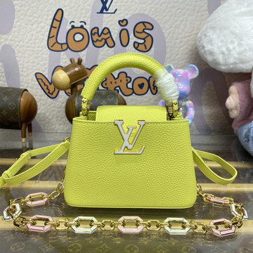 ルイヴィトン LOUISVUITTON 057-M25232 2024年最新入荷 カプシーヌ ミニ トップハンドルバッグ トートバッグ 2way ショルダーバッグ クロスボディバッグ