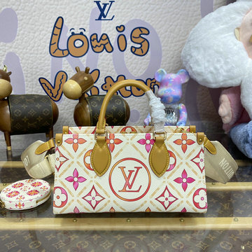 ルイヴィトン LOUISVUITTON 057-M25318 2024年最新入荷 オンザゴー EW ハンドバッグ トートバッグ ママバッグ ショッピングバッグ ウィメンズかばん