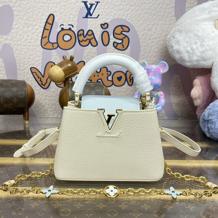 商品名称：ルイヴィトン LOUISVUITTON 057-M25339 2024年最新入荷 カプシーヌ ミニ トップハンドルバッグ トートバッグ 2way ショルダーバッグ クロスボディバッグ