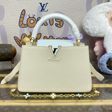 ルイヴィトン LOUISVUITTON 057-M25339D 2024年最新入荷 カプシーヌ MM トップハンドルバッグ トートバッグ 2way ショルダーバッグ クロスボディバッグ