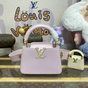 ルイヴィトン LOUISVUITTON 057-M24563F  2024年最新入荷 カプシーヌ ミニ トップハンドルバッグ トートバッグ 2way ショルダーバッグ