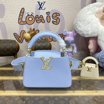 商品名称：ルイヴィトン LOUISVUITTON 057-M24563L 2024年最新入荷 カプシーヌ ミニ トップハンドルバッグ トートバッグ 2way ショルダーバッグ